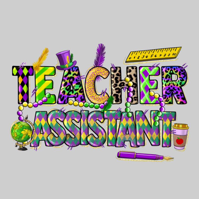 Mardi Gras Teacher Assistant Premium Tee by CowGirlArtShop | Teevron