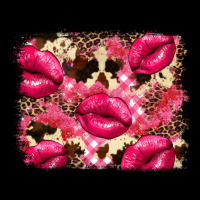 Valentine's Day Pink Plaid Red Glitter Cowhide Urban Heavy Tee | Teevron
