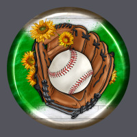 Baseball With Sunflower Round Earrings Vintage Hoodie | Teevron