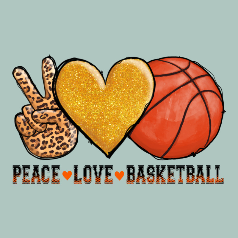 Peace Love Basketball Premium Sweatshirt by AdoDesignShop | Teevron