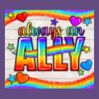 Always An Ally Pride Lgbtq+ Tumbler Vintage Hoodie | Teevron