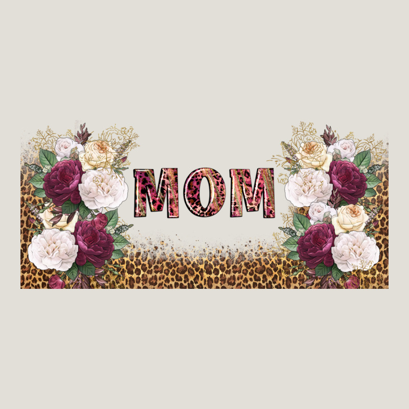 Mom Burgundy Flowers With Leopard Heavy Core Tee by TumblerDesignByShophia | Teevron