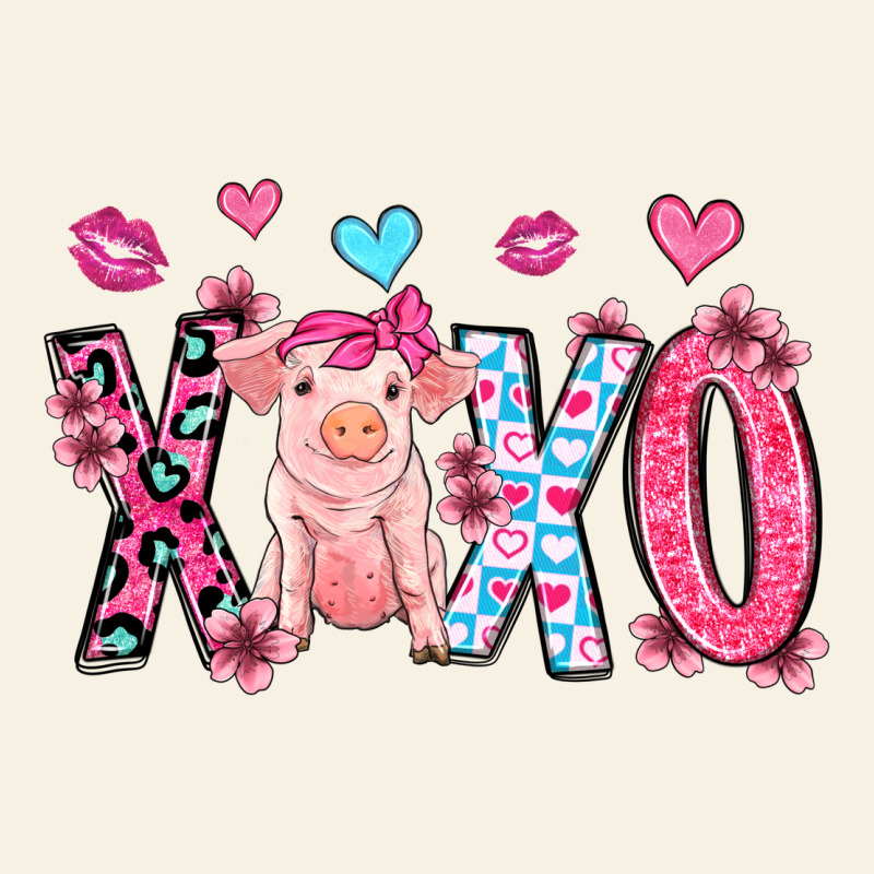 Xoxo Pig Olivia Vintage Tee by OliviaCreatesArt | Teevron