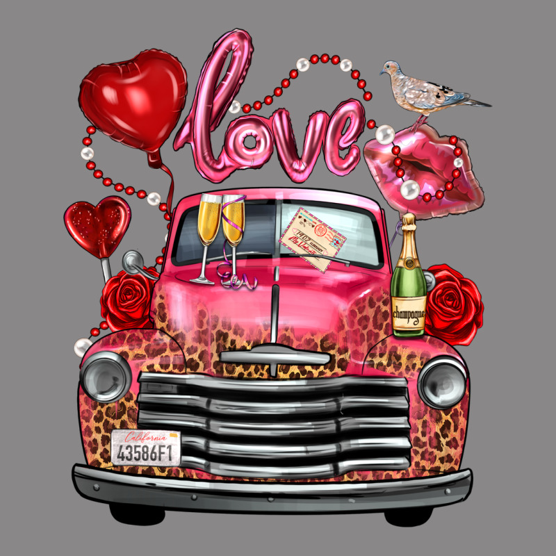 Western Valentines Day Truck Love Bird Letter Vintage Tee by FaDigitalArtStudio | Teevron