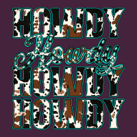 Howdy Cowhide Turquoise Premium Tee | Teevron
