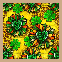 St. Patrick's Sunflower Seamless Pattern Vintage Hoodie | Teevron
