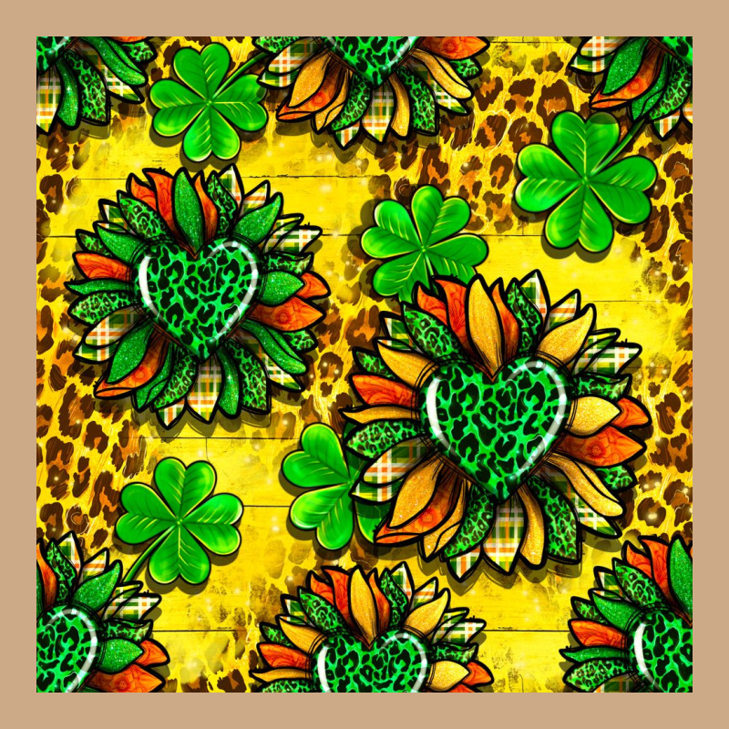 St. Patrick's Sunflower Seamless Pattern Vintage Hoodie by BundleAndBundleShop | Teevron