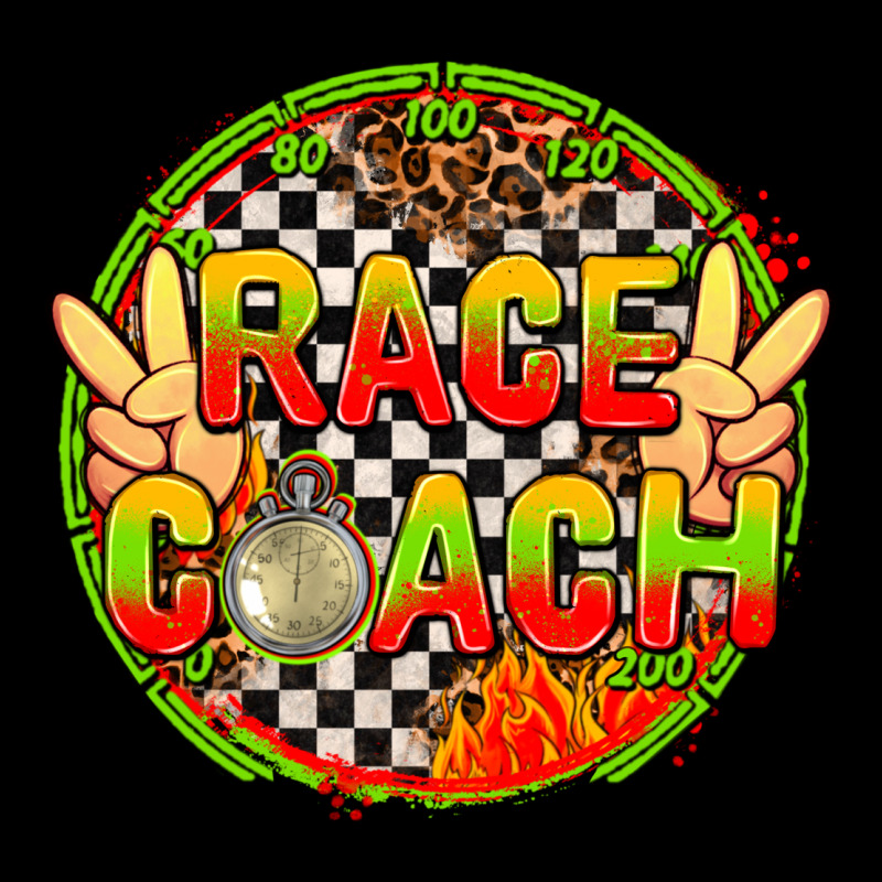 Race Coach  With Leopard And Peace Hand Heavyweight Sweatshirt by AdoDesignShop | Teevron