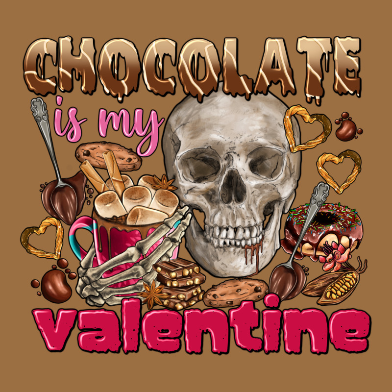 Skull Chocolate Is My Valentine Vintage Tee by FaDigitalArtStudio | Teevron