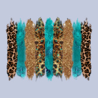Glitter Turqoise Leopard Tooled Leather Background Long Sleeve Tee | Teevron