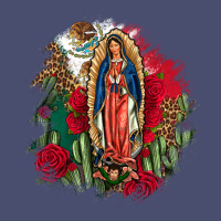 Our Lady Of Guadalupe Mexican Flag Cactus Roses Vintage Tee | Teevron