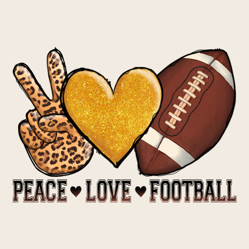 Peace Love Football Premium Sweatshirt by AdoDesignShop | Teevron