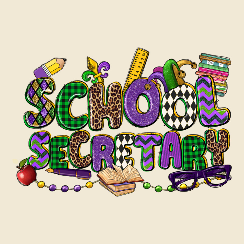 School Secretary Mardi Gras Premium Tee by CowGirlArtShop | Teevron