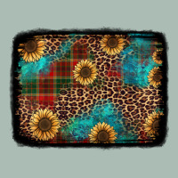 Christmas Sunflowers And Buffalo Plaid Background Classic Tee | Teevron