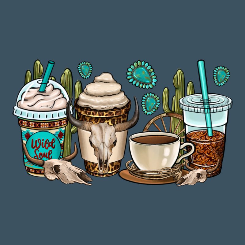 Bull Skull Coffee Cups Urban Heavy Tee by OliviaCreatesArt | Teevron