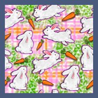 Easter Bunnies With Carrots Seamless Pattern Vintage Hoodie | Teevron