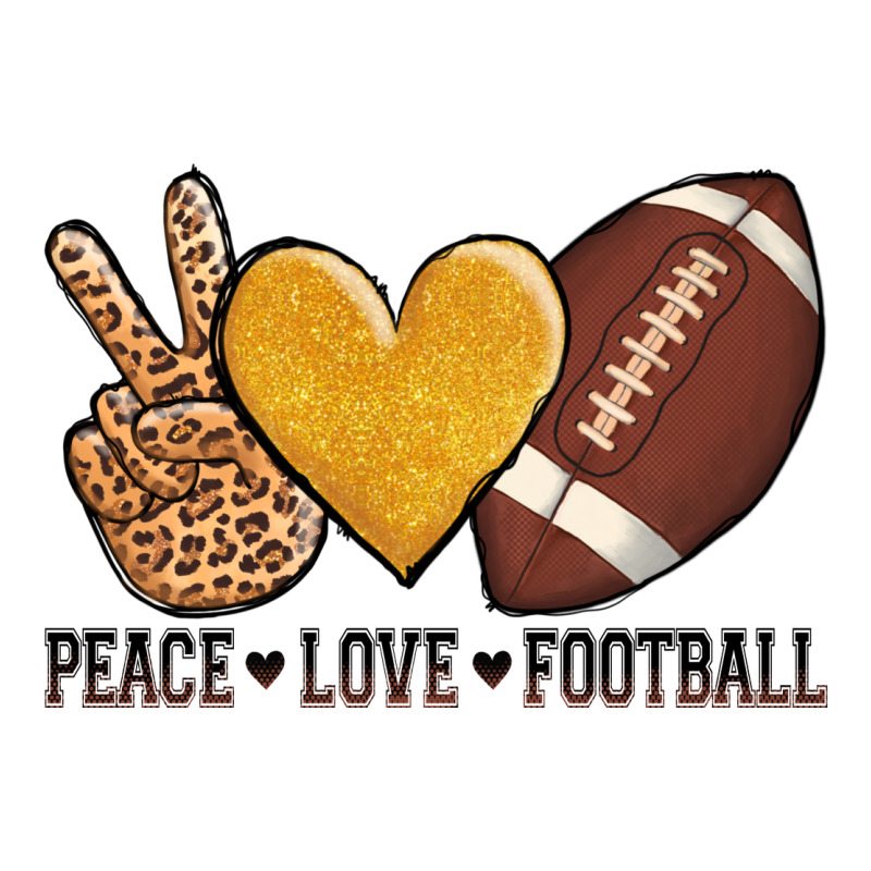 Peace Love Football Revize Premium Sweatshirt by AdoDesignShop | Teevron