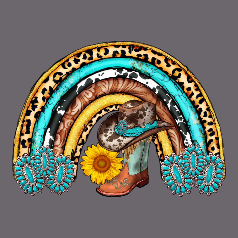 Cowboy Boots And Hat Rainbow Premium Sweatshirt by AdoDesignShop | Teevron