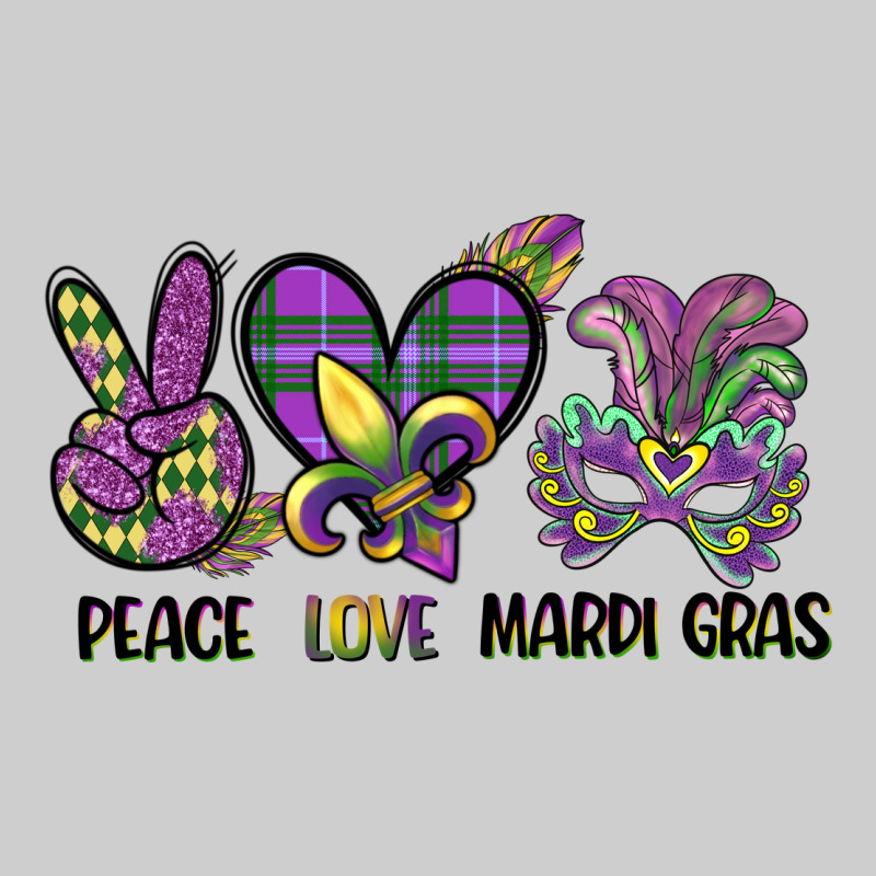 Peace Love Mardi Gras Premium Tee by CowGirlArtShop | Teevron