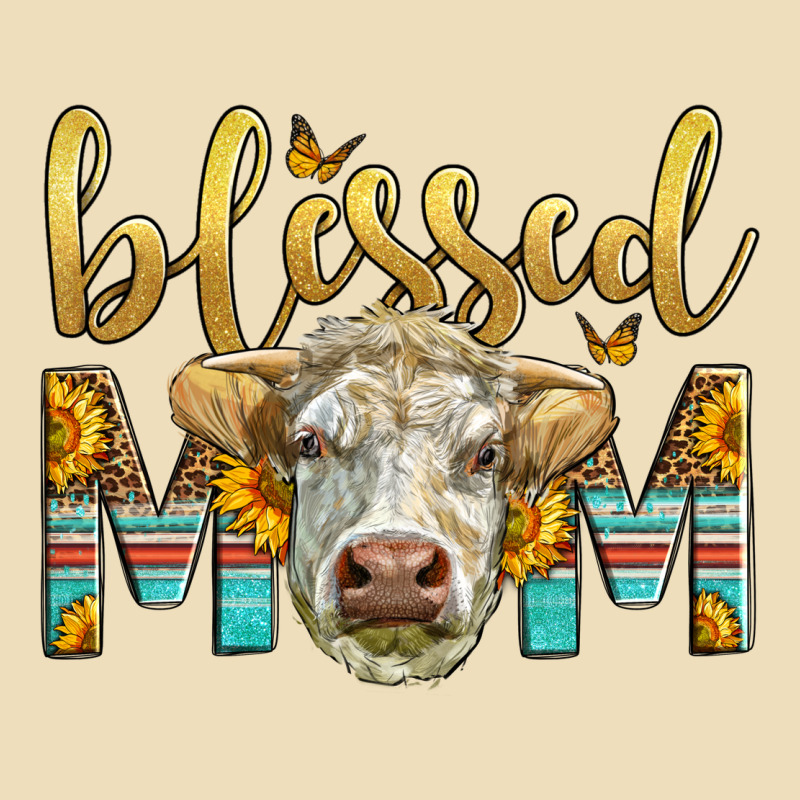 Western Blessed Mom Charolais Bull Mother's Day Premium Hoodie by LillyAllenDesigns | Teevron