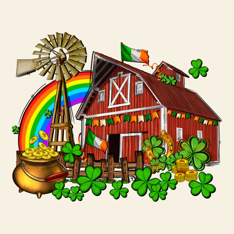 St. Patrick's Farm With Gold Vintage Tee by OliviaCreatesArt | Teevron