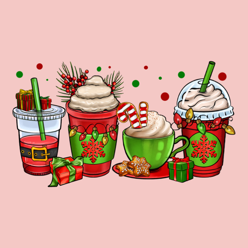 Christmas Coffee Cups Urban Heavy Tee by OliviaCreatesArt | Teevron