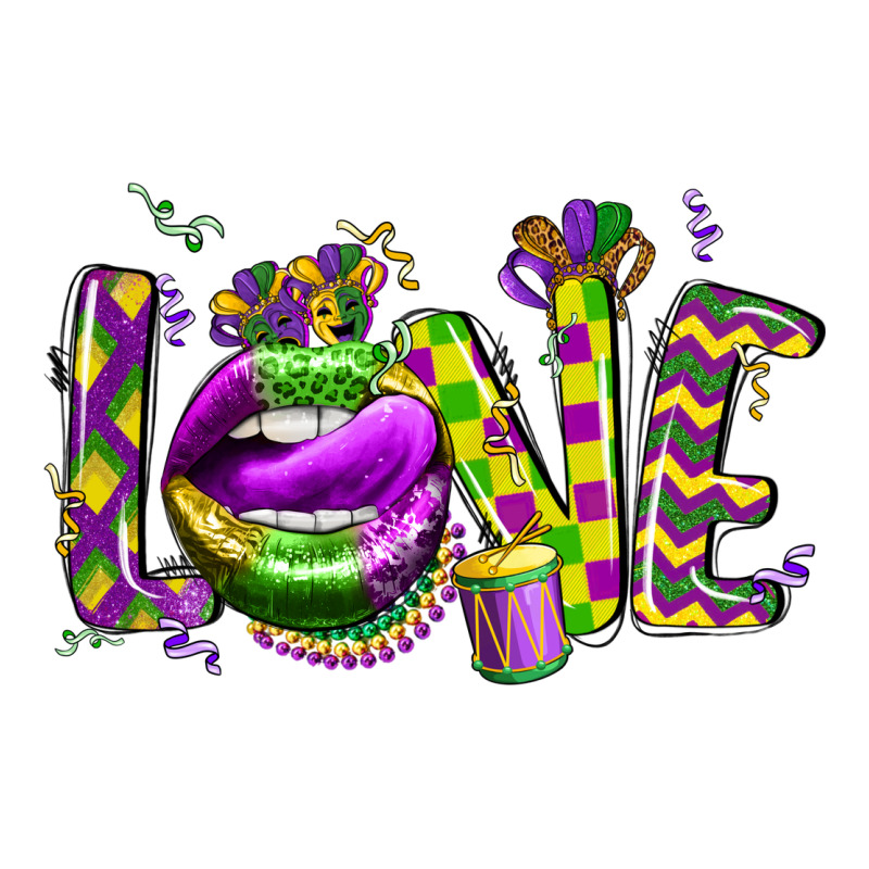 Mardi Gras Love Lips Premium Tee by CowGirlArtShop | Teevron