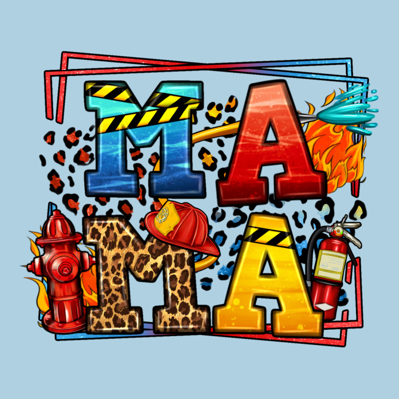 Leopard Frame Firefighter Mama Mother's Day Premium Hoodie by LillyAllenDesigns | Teevron