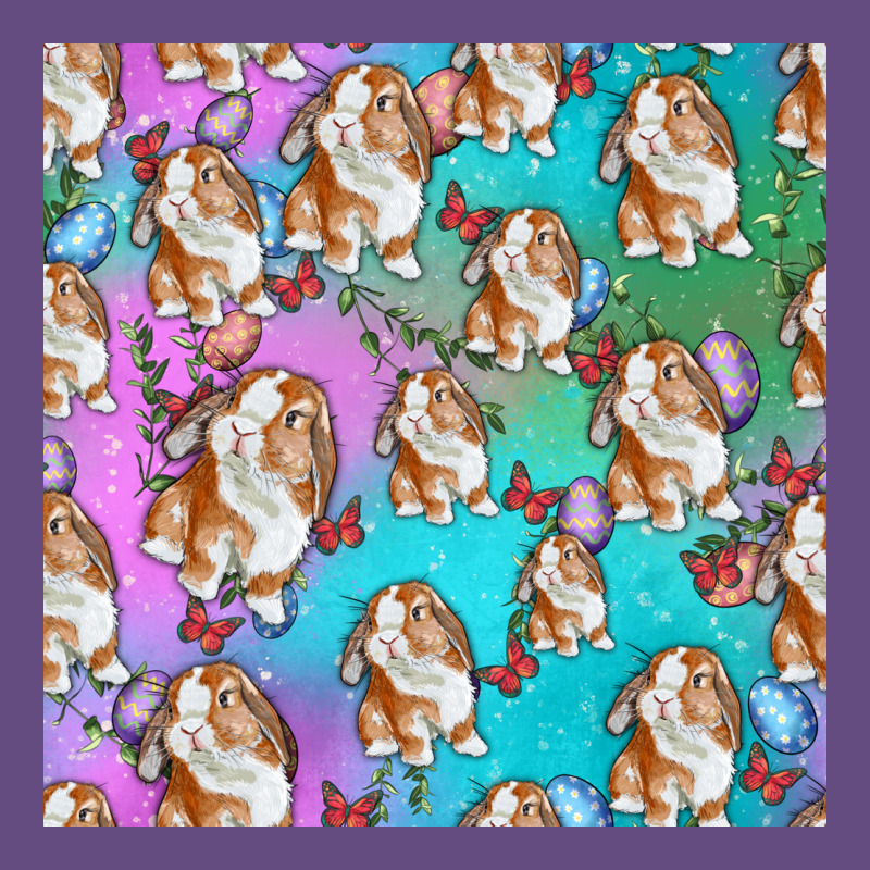 Easter Bunny With Truck Seamless Pattern Vintage Hoodie by BundleAndBundleShop | Teevron