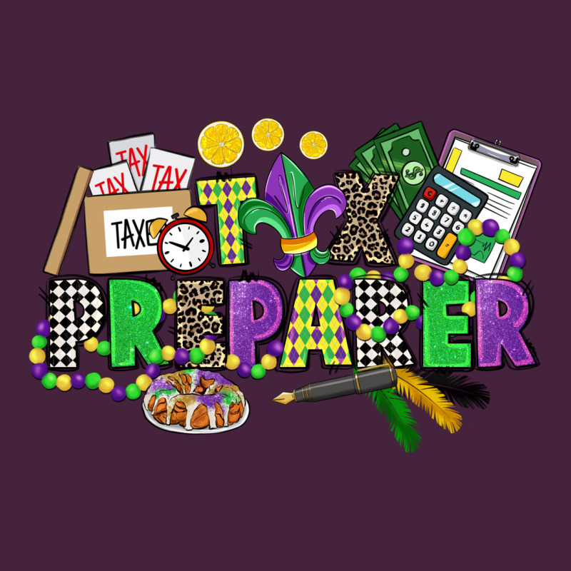 Tax Preparer Mardi Gras Premium Tee by CowGirlArtShop | Teevron