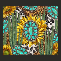 Western Cactus With Sunflowers And Turquoise Tumbler Tbs Heavy Core Tee | Teevron
