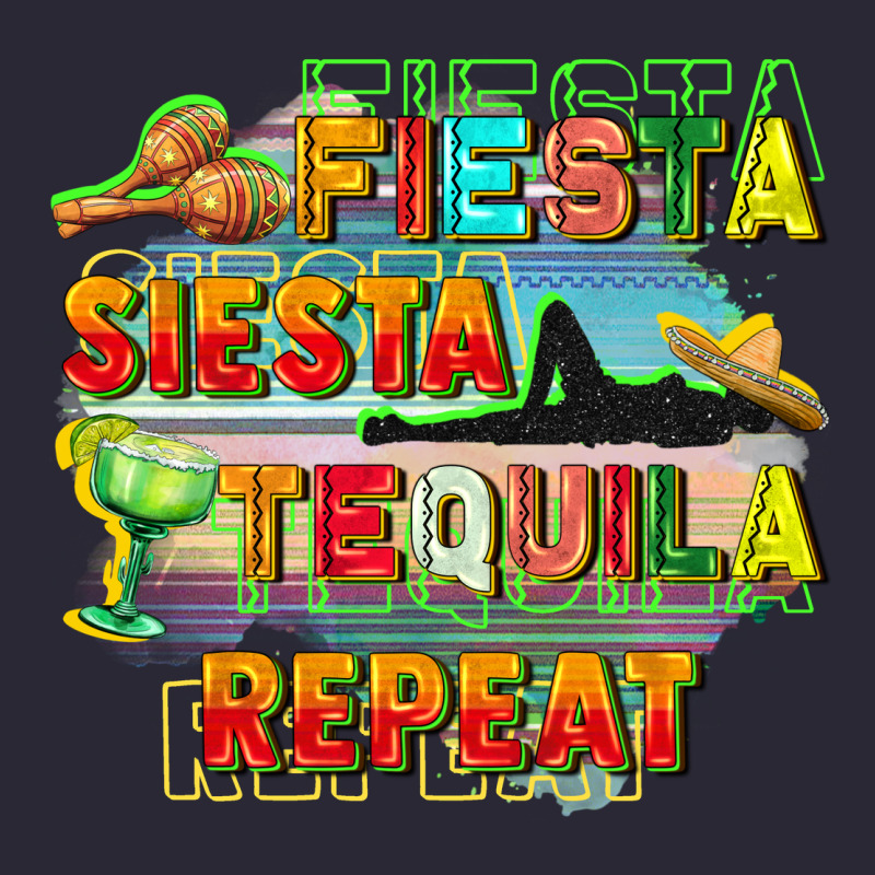 Fiesta Siesta Tequila Repeat Vintage Tee by FaDigitalArtStudio | Teevron