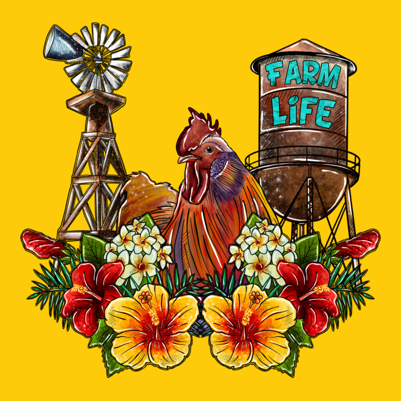 Farm Life Rooster Premium Hoodie by SublimationCraftShop | Teevron