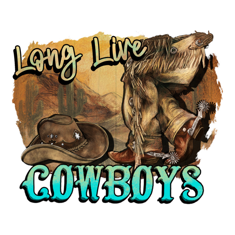 Long Live Cowboys Boots Hat Ladies Tee by HowdyJamesFarm | Teevron