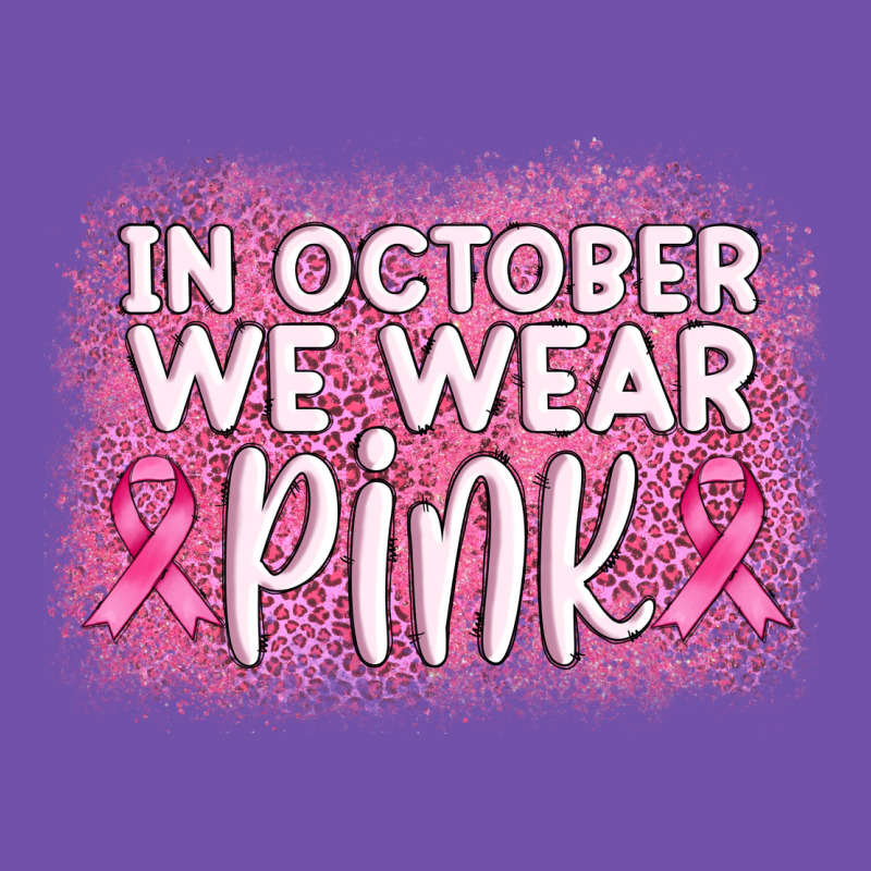 In October We Wear Pink Leopard Glitter Premium Sweatshirt by AdoDesignShop | Teevron