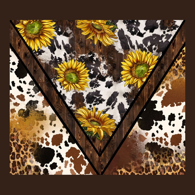 Western Sunflowers And Cowhide Tumbler Tbs Heavy Core Tee by TumblerDesignByShophia | Teevron