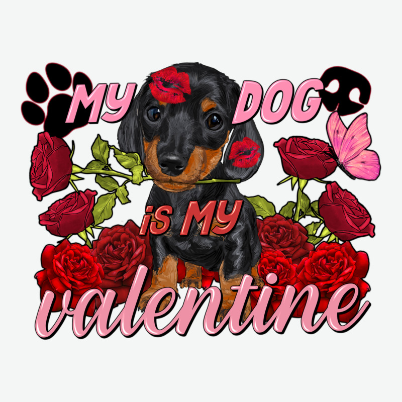 My Dog Is My Valentine's Day Urban Heavy Tee by FaDigitalArtStudio | Teevron