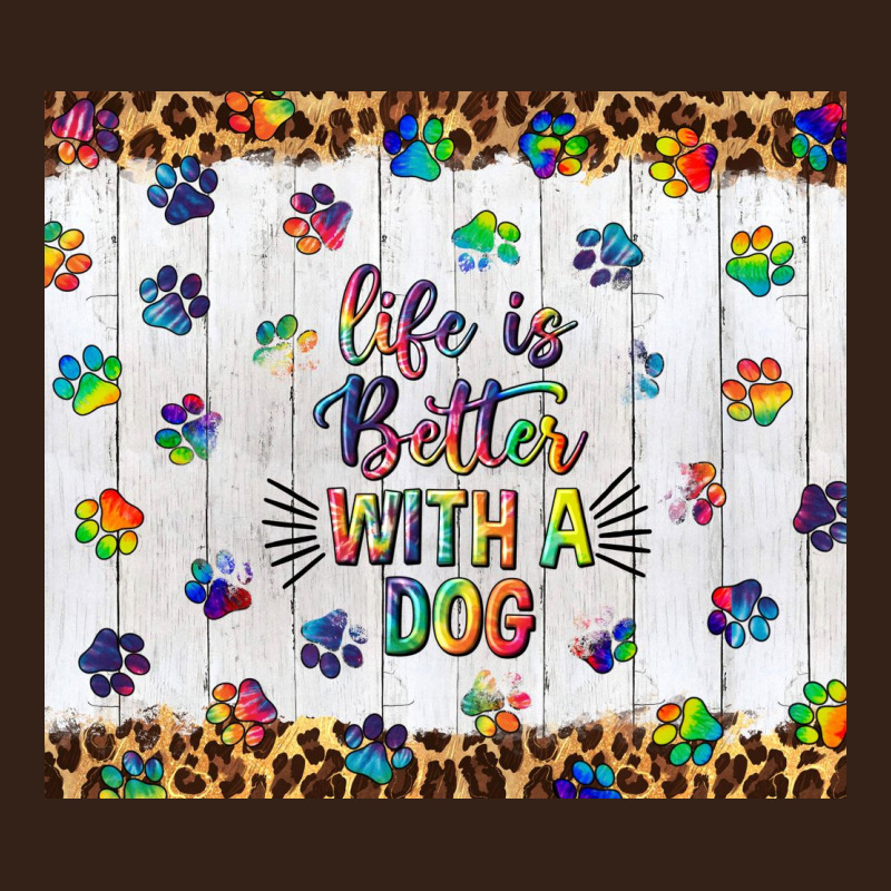 Life Is Better With A Dog Tumbler Tbs Heavy Core Tee by TumblerDesignByShophia | Teevron
