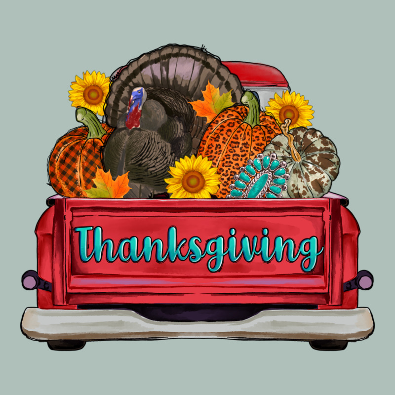 Thanksgiving Truck Turkey Pumpkin Heavyweight Hoodie by AdoDesignShop | Teevron