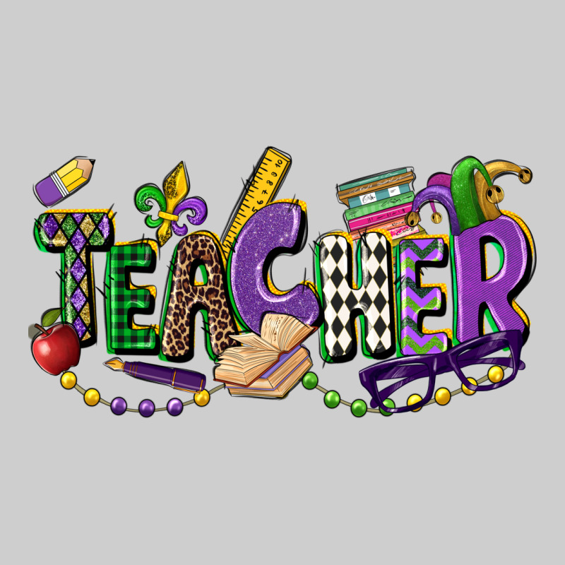 Teacher Mardi Gras Premium Tee by CowGirlArtShop | Teevron