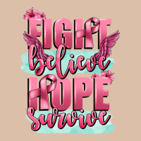 Fight Believe Hope Survive Cancer Awareness Urban Heavy Tee | Teevron