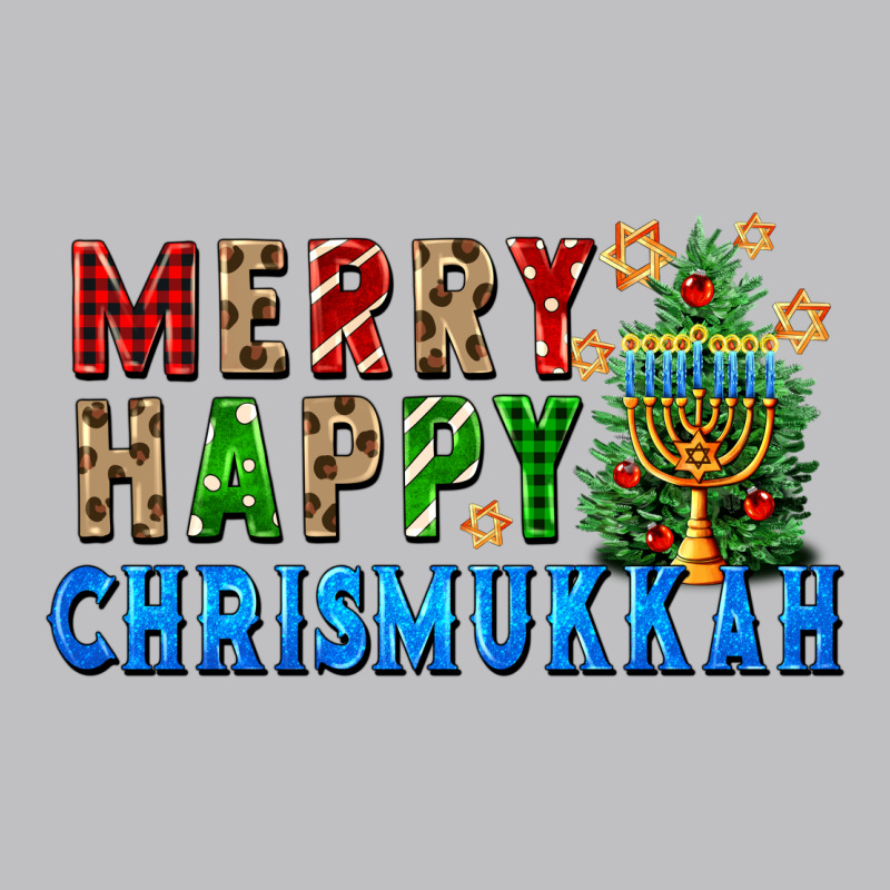 Merry Happy Chrismukkah Long Sleeve Tee by FaDigitalArtStudio | Teevron