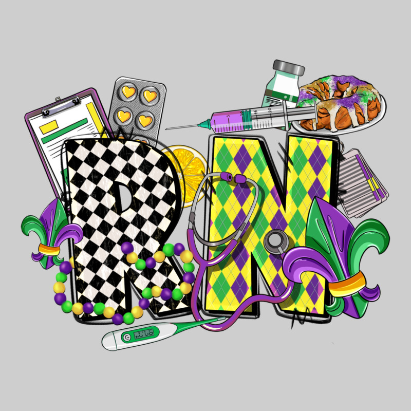 Registered Nurse Mardi Gras Premium Tee by CowGirlArtShop | Teevron