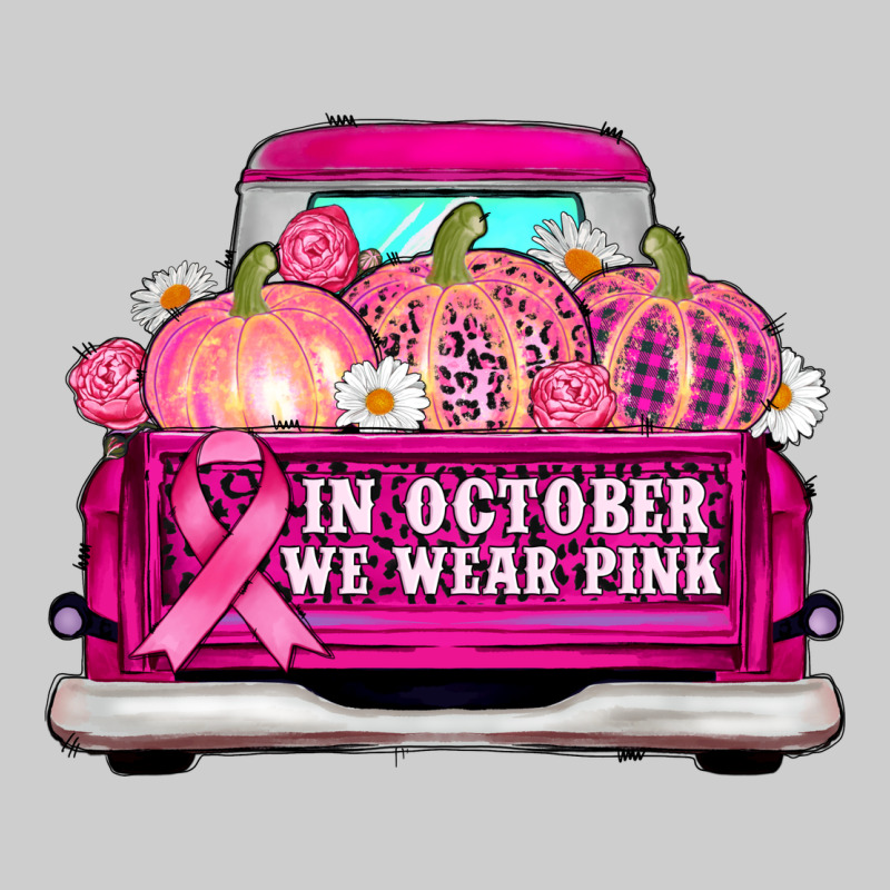 Truck In October We Wear Pink Premium Sweatshirt by AdoDesignShop | Teevron