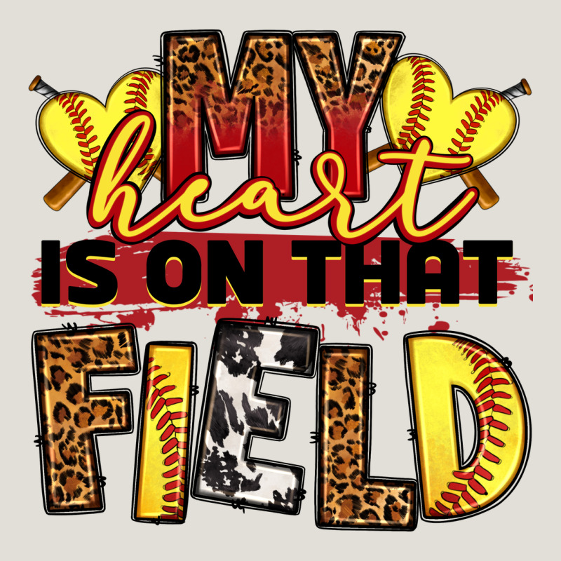Softball My Heart Is On That Field Heavy Core Tee by RanaPortraitStore | Teevron