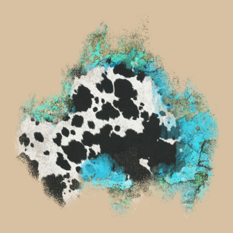 Cowhide Turquoise Patch Heavyweight Hoodie by AdoDesignShop | Teevron
