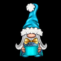 Winter Gnome With Gift Long Sleeve Tee | Teevron