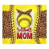 softball with leopard tumbler tbs | Teevron