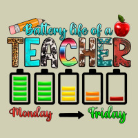 Battery Life Of A Teacher Monday Friday Heavy Core Tee | Teevron