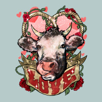 Cow Valentine's Day Love Heavy Core Tee | Teevron